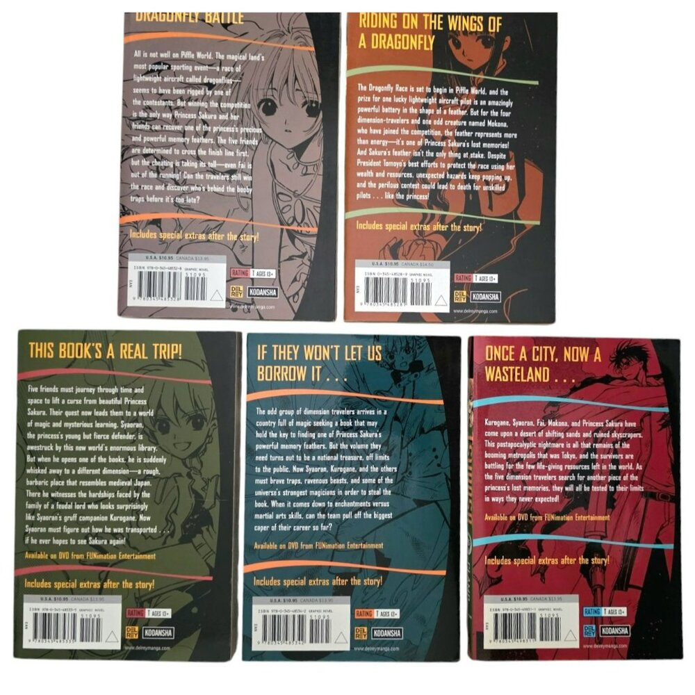 Tsubasa Reservoir Chronicle Vol 1-15 Manga Comic Book Graphic Novel Fantasy Lot - Picture 7 of 14